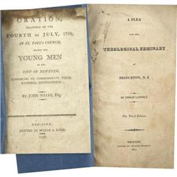 Two Early American Printed Speeches 1798, 1821