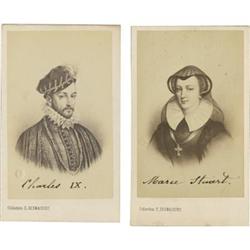 Charles IX and Mary I of France CDVs
