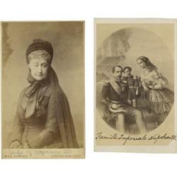 Napoleon III and His Wife Maria Eugenia CDVs