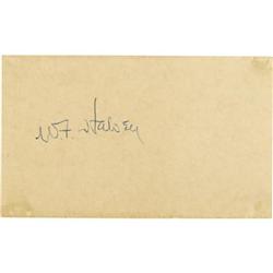 Admiral William F. Halsey Signature