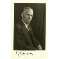 George C. Marshall, Army COS Signed Photo