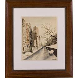 William Patten, Watercolor on paper