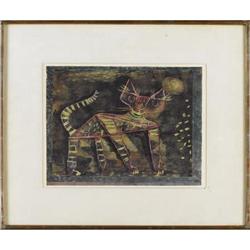 After Paul Klee, Print, Night Cat