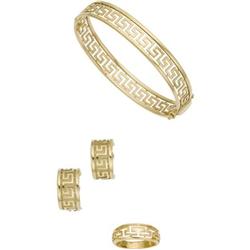 18k Gold Greek Key Suite