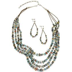 Multi-Stone, Beaded Jewelry Suite