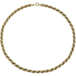Twotone Rope Chain Necklace