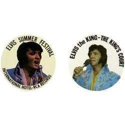 Elvis Presley Tour Buttons
