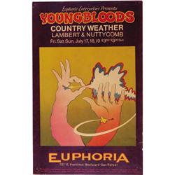 Youngbloods Euphoria Concert Poster (1970)