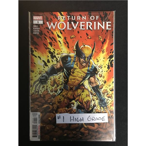 MARVEL COMICS RETURN OF THE WOLVERINE NO. VARIANT HIGH GRADE