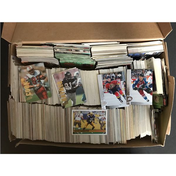 LARGE BOX OF VARIOUS HOCKEY CARDS