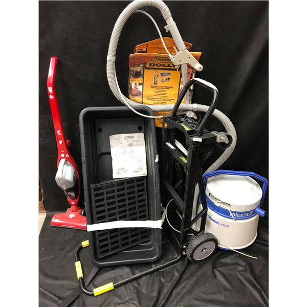 Bissell Power Lifter, Dirt Devil and Harper Trolley Cart