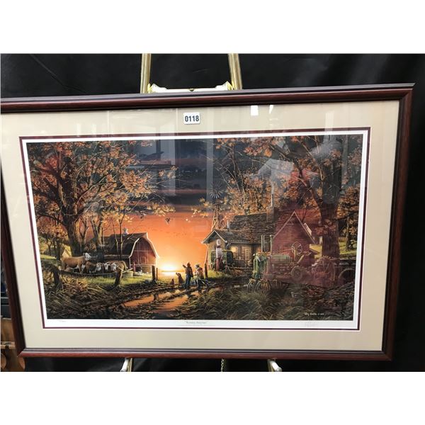 Terry Redlin – Morning Surprise – Tending to Morning Chores Down by the Pumphouse Ltd Edition Print