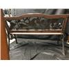 Image 4 : Wrought Iron & Wood Floral Bench