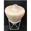 Image 1 : Huge Spun Cardboard & Tissue Paper Vase with Metal Stand