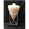 Image 2 : Huge Spun Cardboard & Tissue Paper Vase with Metal Stand