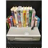 Image 2 : VHS Machine & 35 Assorted Movies