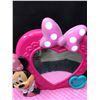 Image 3 : Minnie Mouse Princess Lightup Vanity, Bath Fizzie's & Pink Teddy Bear