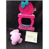 Image 4 : Minnie Mouse Princess Lightup Vanity, Bath Fizzie's & Pink Teddy Bear