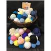 Image 1 : Assorted Yarn, Large Basket & Socks by Beehive Books