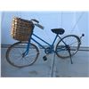 Image 1 : Blue Cruiser Bicycle with Basket