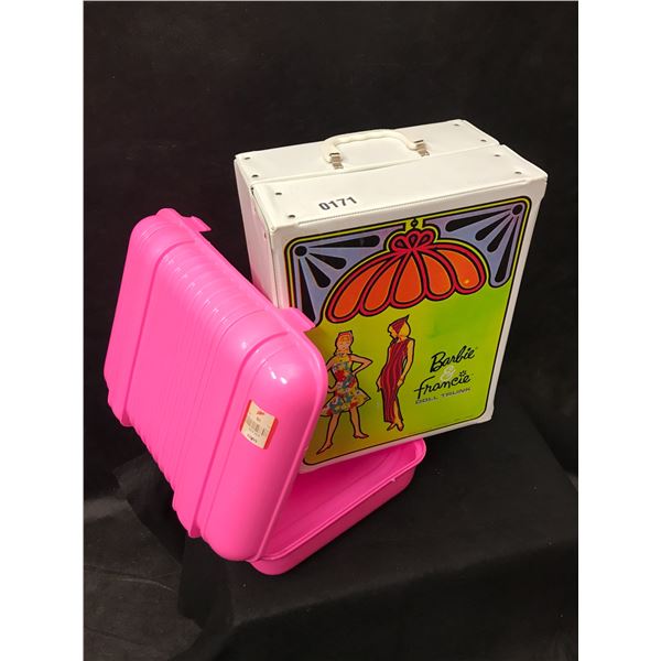 Barbie Doll Trunk & Hot Pink Container