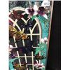 Image 2 : Butterfly Painted Glass Wall Hanging