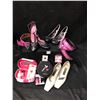 Image 1 : Pink/Black Tuk Shoes, Assorted Shoes, Belts, Makeup & Cases
