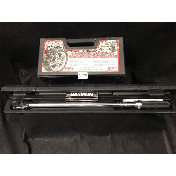 Maximum Torque  Wrench & Magic Grip Cable Link Tire Chains