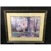 Image 1 : Lovely Framed Picture of House and Trees