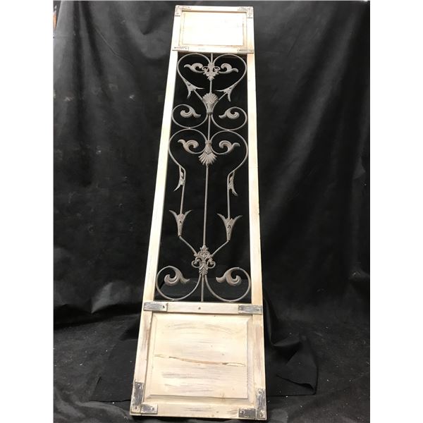 Wrought Iron & Wood Screen