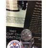 Image 3 : 1987 Edmonton Oilers Championship Poster, Wayne Gretzky Poster, Hockey Cards, Coin & Shot Glass