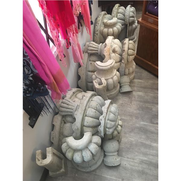 Three sets of 3 Tier Cement Wall Fountains (Heavy)