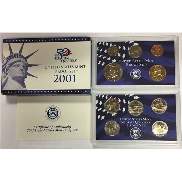 2001-S US Proof Set in Original Government Packaging