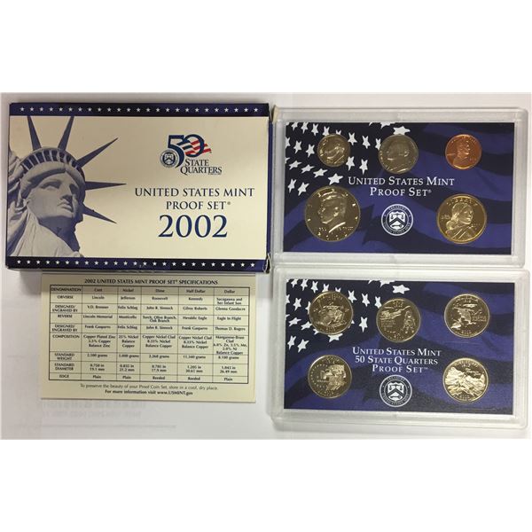 2002-S US Proof Set in Original Government Packaging
