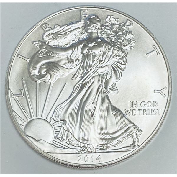 2014 $1 American Silver Eagle 1oz BU