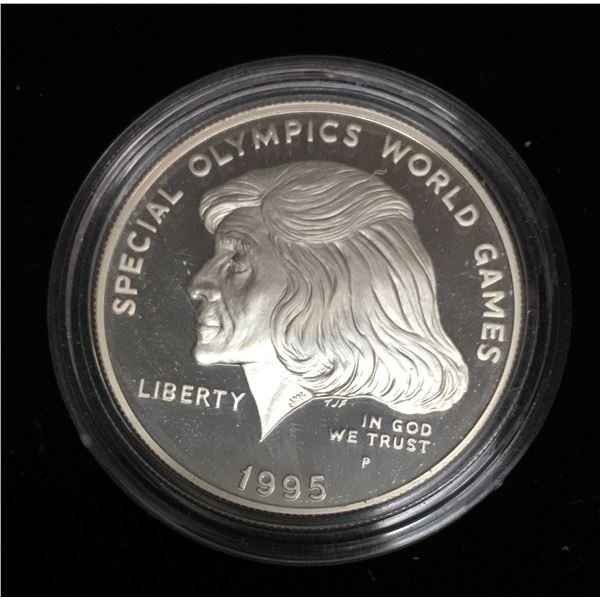 1995-P $1 Special Olympics World Games Commemorative Silver Dollar Proof
