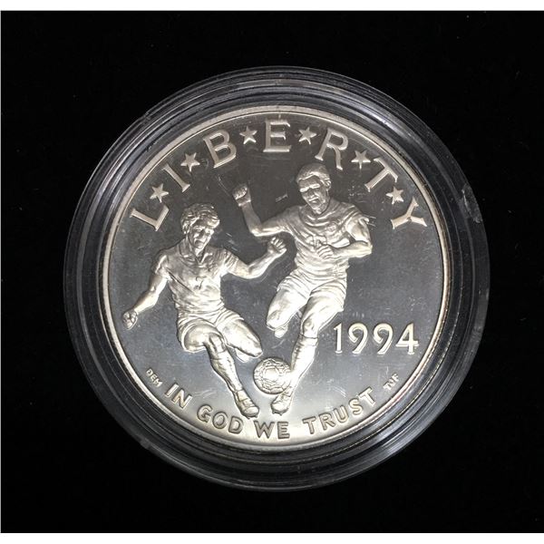 1994-S $1 World Cup Tournament - Soccer Commemorative Silver Dollar Proof