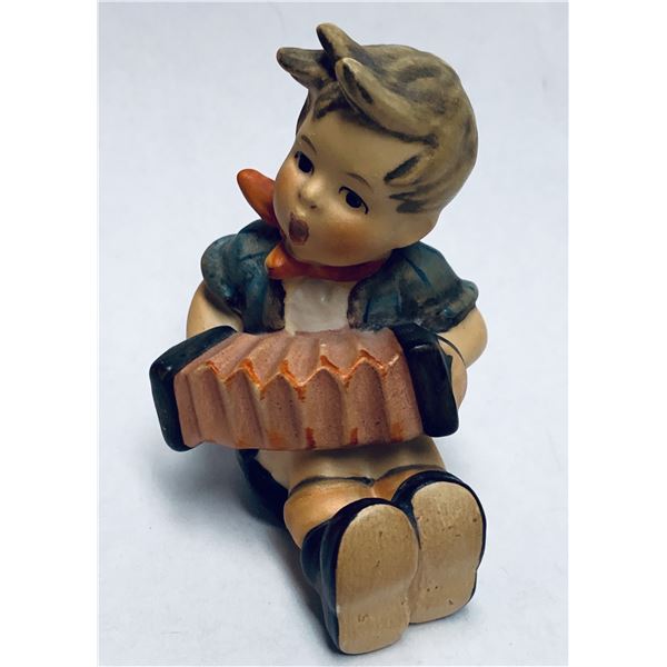 1968 Goebel Hummel Boy with Accordion Porcelain Figurine #390