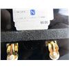 Image 5 : SWAROVSKI FINE FACETED CRYSTAL IN GOLD TONE CLIP EARRINGS 1" W/L XLNT COND