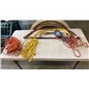 Image 1 : 2 EXTENTION CORDS, TROUBLE LIGHT AND 3 SAWS