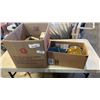 Image 1 : 2 BOXES OF TROWELS FOR GROUT, CONCRETE, SPRINGS, HARDWARE, LOCKBOX WITH KEY
