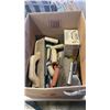 Image 2 : 2 BOXES OF TROWELS FOR GROUT, CONCRETE, SPRINGS, HARDWARE, LOCKBOX WITH KEY