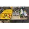 Image 1 : LASER LEVEL, 2 ECO BURNER SCALES AND GAS CYLINDERS