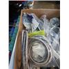 Image 2 : BOX OF AS NEW BRAIDED WASHER HOSES AND DRYER DUCT HOSES