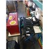Image 1 : 2 FULL MOTION TV MOUNTS AND RED BEACH TOOLBOX