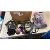 Image 2 : LOT OF FULL FACEMASK REPIRATORS AND BOX OF SHOP SUPPLIES
