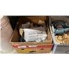 Image 3 : 2 TOTES AND 2 BOXES OF ANTENNAS, AUTO PARTS, BLACK AND DECKER TOOLS AND MORE