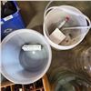 Image 10 : LOT OF WINE MAKING CARBOYS AND BUCKETS WITH 2 WOOD CRATES OF BOTTLES BOTTLES