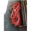 Image 2 : 100 FOOT EXTENTION CORD, 25 FOOT CORD, TROUBLE LIGHT AND PUSH BROOM