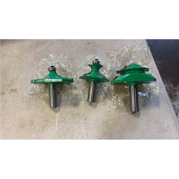 THREE PIECE ROUTER BIT SET